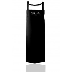 Black apron with removable pocket