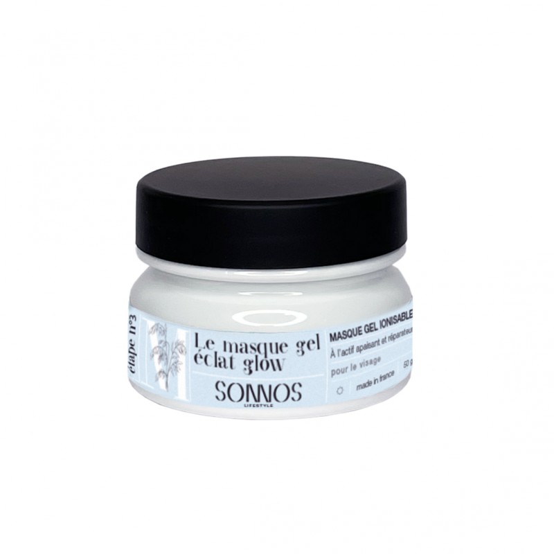 Masque gel éclat glow ionisable