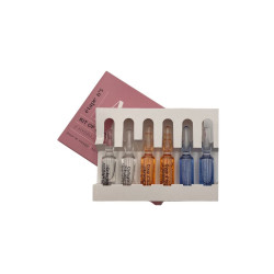 Kit of 6 face serum ampoules 2 Hydra+, 2 Nutri+, 2 Lumina+